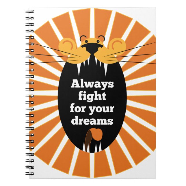 Cuaderno León - Siempre lucha por tus sueños (Frente)
