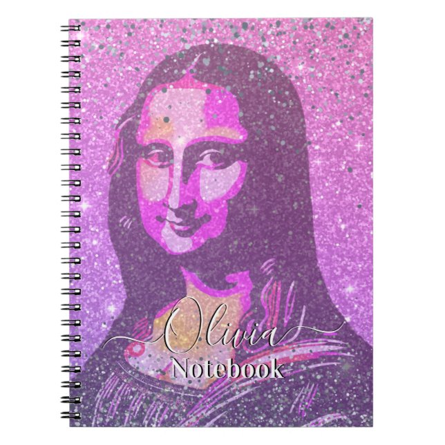 Cuaderno Leonardo Da Vinci Abstract Mona Lisa  (Frente)