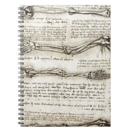 Cuaderno Leonardo da Vinci - estudios de las ilustraciones