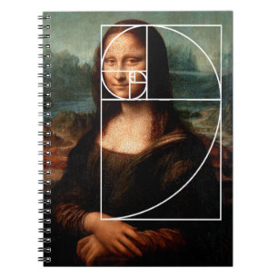 Cuaderno Leonardo da Vinci Mona Lisa Fibonacci Sequence