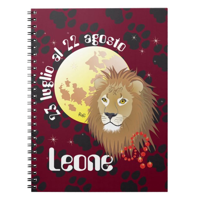 Cuaderno Leone 23 luglio al 22 Tacuino (Frente)