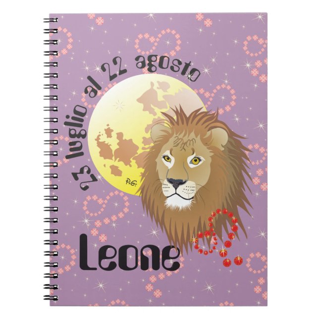 Cuaderno Leone 23 luglio al 22 Tacuino (Frente)