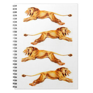 Cuaderno leones con fines cruzados
