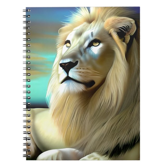 Cuaderno Leones majestuosos etéreos (Frente)