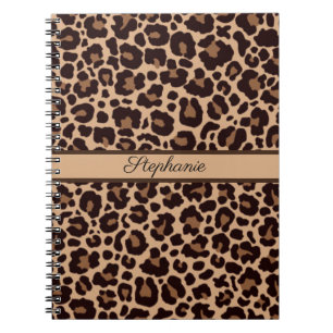 Cuaderno Leopard Animal Print Cheetah Rosa Gold Trendy moda