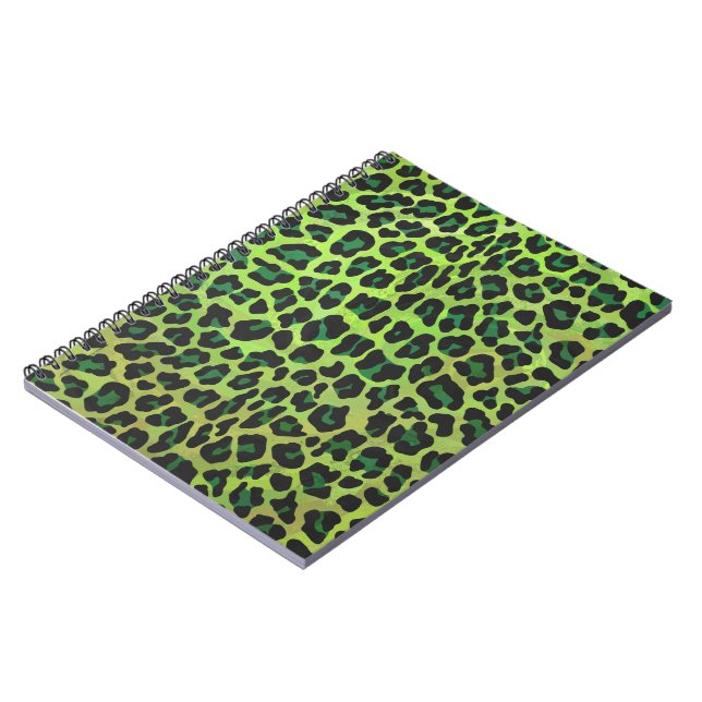 Cuaderno Leopard Black and Green Print (Lado Izquierdo)
