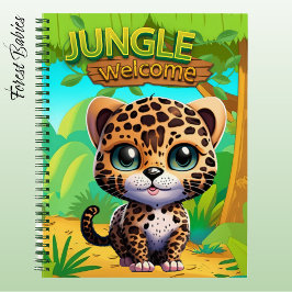 Cuaderno Leopard Cub Safari Animal Kitten Spot Feline 🐆