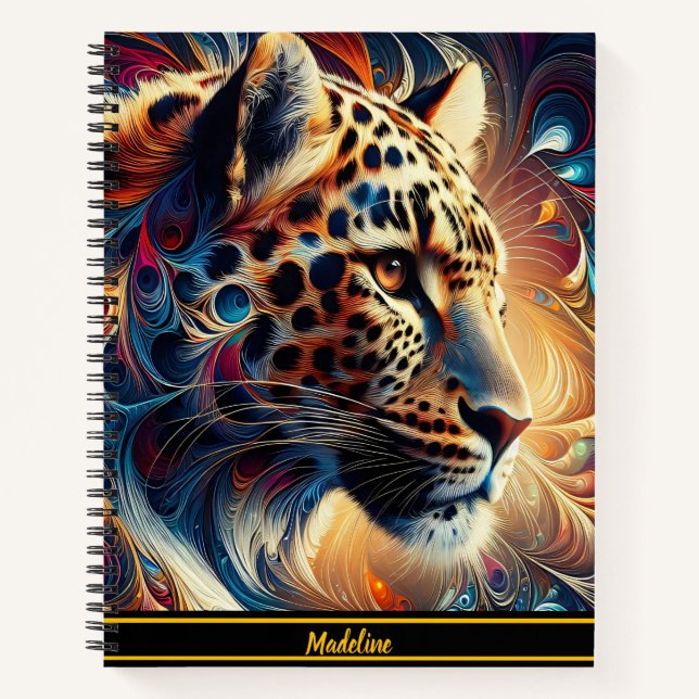 Cuaderno Leopard Joy: Swirling Jungle Majesty (Anverso)