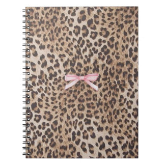 Cuaderno Leopard Luxe con Lazo Rosa
