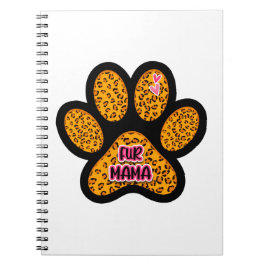 Cuaderno Leopard Paw Print Fur Mama Dog Cat Aovers