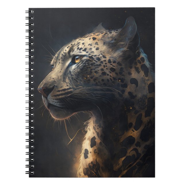 Cuaderno Leopard Portrait Animal Nature Wildlife Dardlife P (Frente)