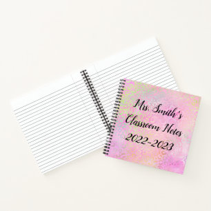 Cuaderno Leopard Print Back To School Monograma Notebook