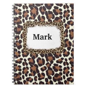Cuaderno Leopard Print con nombre
