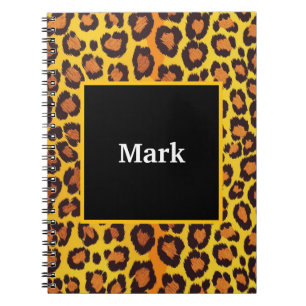 Cuaderno Leopard Print con nombre