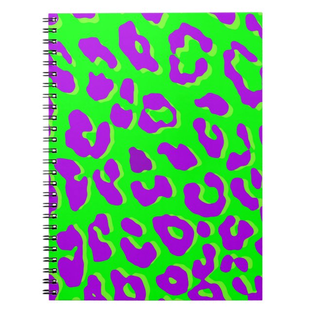 Cuaderno Leopard Print Green Purple (Frente)