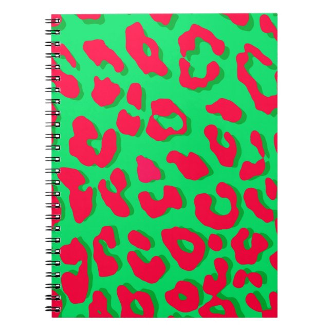 Cuaderno Leopard Print Red Green (Frente)