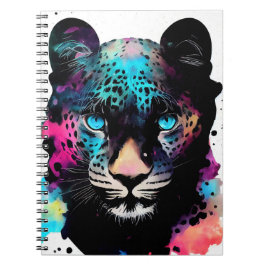 Cuaderno Leopard Wild Nature Color animal Pintura de arte