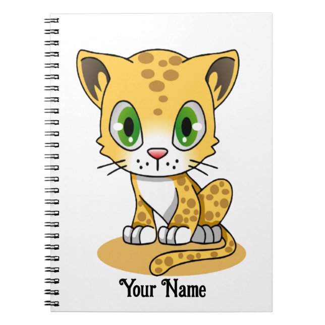 Cuaderno Leopardo animado (Frente)