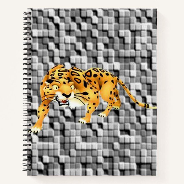 Cuaderno Leopardo de bloc de notas espiral (Anverso)