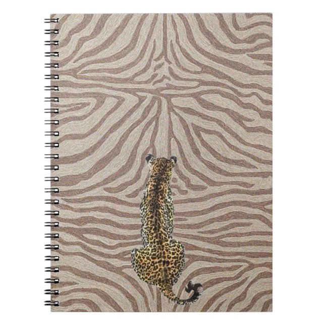 Cuaderno Leopardo de Enfoque Salvaje (Frente)