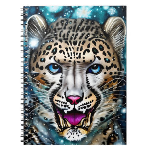 Cuaderno Leopardo de la nieve de Steampunk