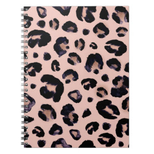 Cuaderno Leopardo de la nieve, textura dibujada a mano.