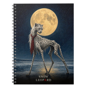 Cuaderno Leopardo de las Nieves Corbata gótico Surrealista