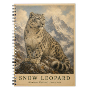 Cuaderno Leopardo de las Nieves Himalaya VINTAGE