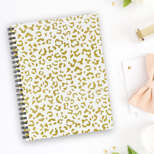 Cuaderno Leopardo de oro, Purpurina de oro, impresión de le