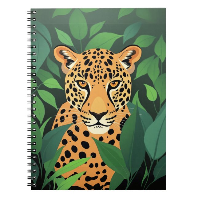 Cuaderno Leopardo en la selva  (Frente)