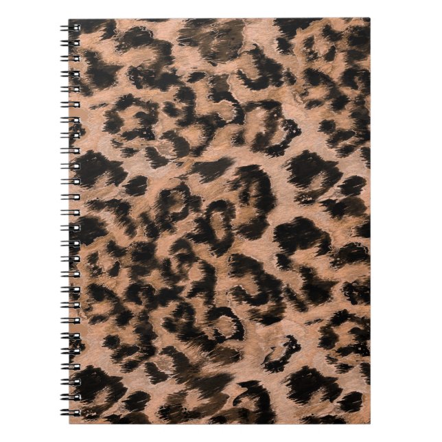 Cuaderno Leopardo - huella animal manchada (Frente)