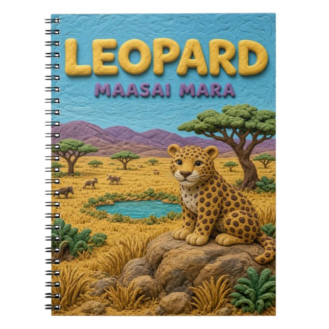 Cuaderno Leopardo Maasai Mara Modern KlayKoo (Frente)