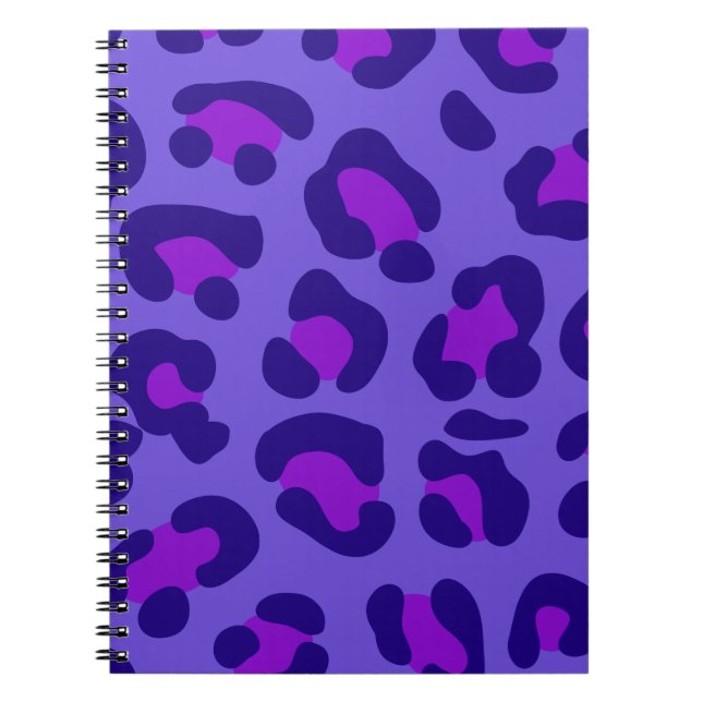 Cuaderno "Leopardo púrpura eléctrico" (Frente)