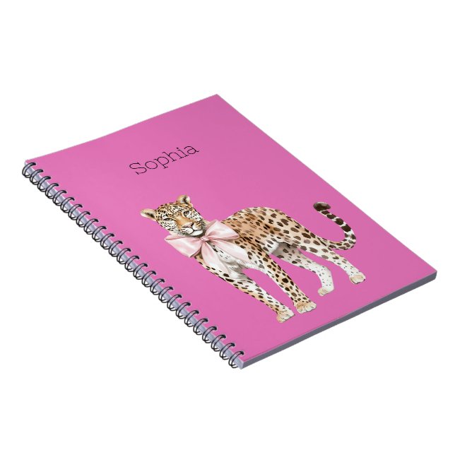 Cuaderno Leopardo rosa (Lado Derecho)
