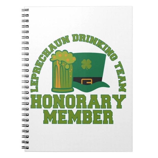 Cuaderno Leprechaun Bebe Equipo portátil personalizado (Frente)