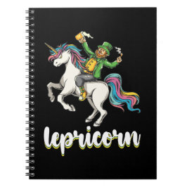 Cuaderno Lepricorn Leprechaun Unicorn San Patricio