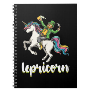 Cuaderno Lepricorn Leprechaun Unicorn San Patricio