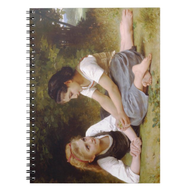 Cuaderno Les Noisettes: Jóvenes muchachas recogiendo avella (Frente)