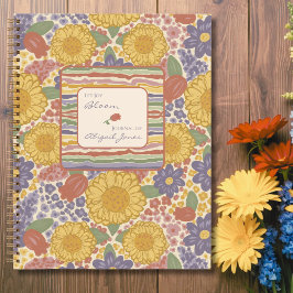 Cuaderno Let Joy Bloom – Personalized Floral Journal