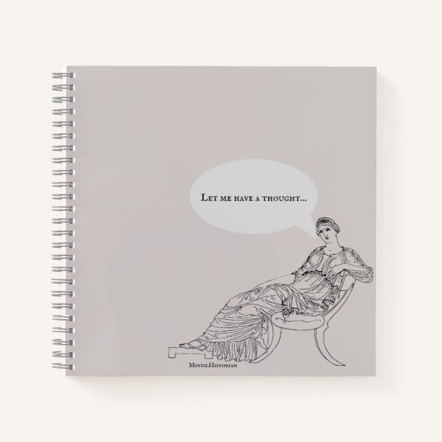 Cuaderno Let me have a thought Notebook (Anverso)