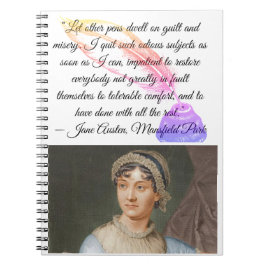 Cuaderno “Let other pens dwell on" Jane Austen quote