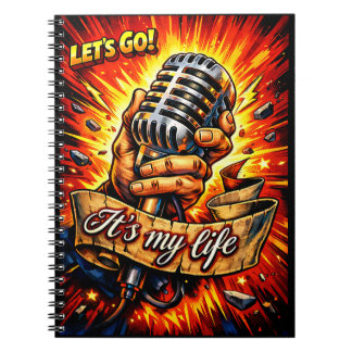 Cuaderno Let’s Go! Rock & Music Inspired Comic Book Artwork