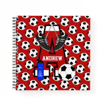 Letra A monograma de fútbol personalizado