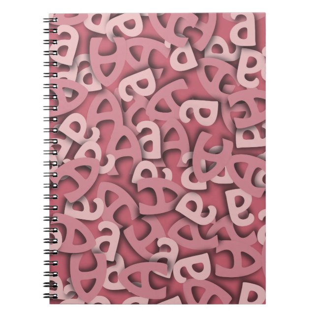 Cuaderno Letra A Rosa (Frente)