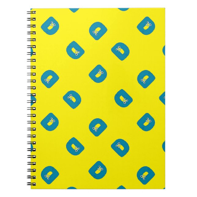 Cuaderno Letra D amarillo (Frente)