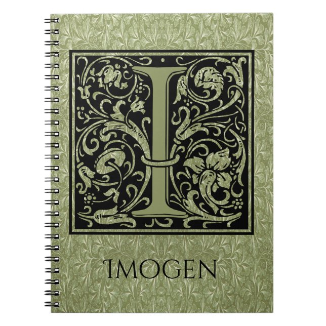 Cuaderno Letra I Primera Letra Monograma (Frente)