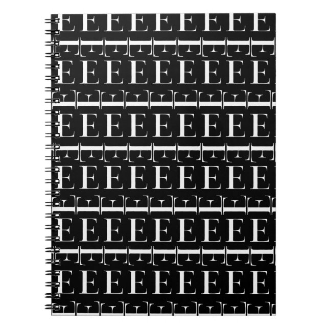 Cuaderno Letra inicial monograma E (Frente)