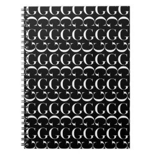Cuaderno Letra inicial monograma G