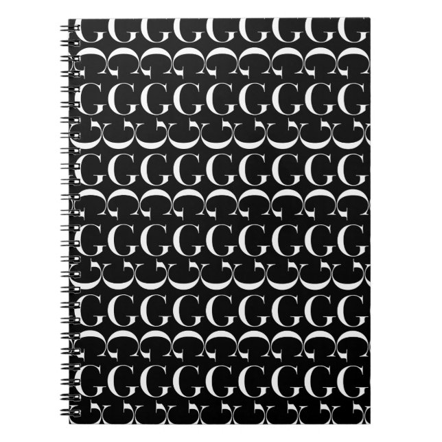 Cuaderno Letra inicial monograma G (Frente)