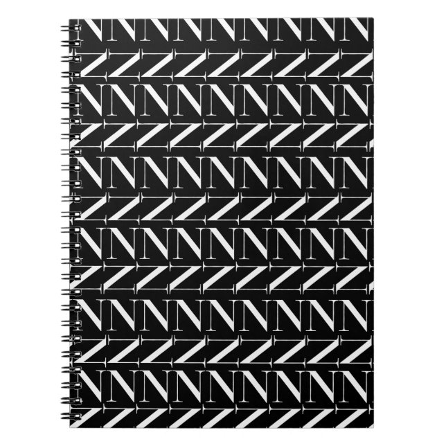 Cuaderno Letra inicial monograma N (Frente)